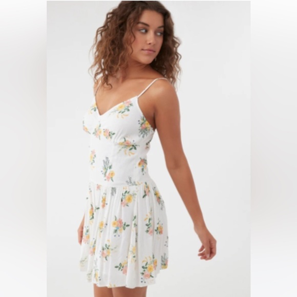 🔆O’Neill🔆 SLADE MINI DRESS CUTE Embroidered 70’s vacation girly - Picture 8 of 15